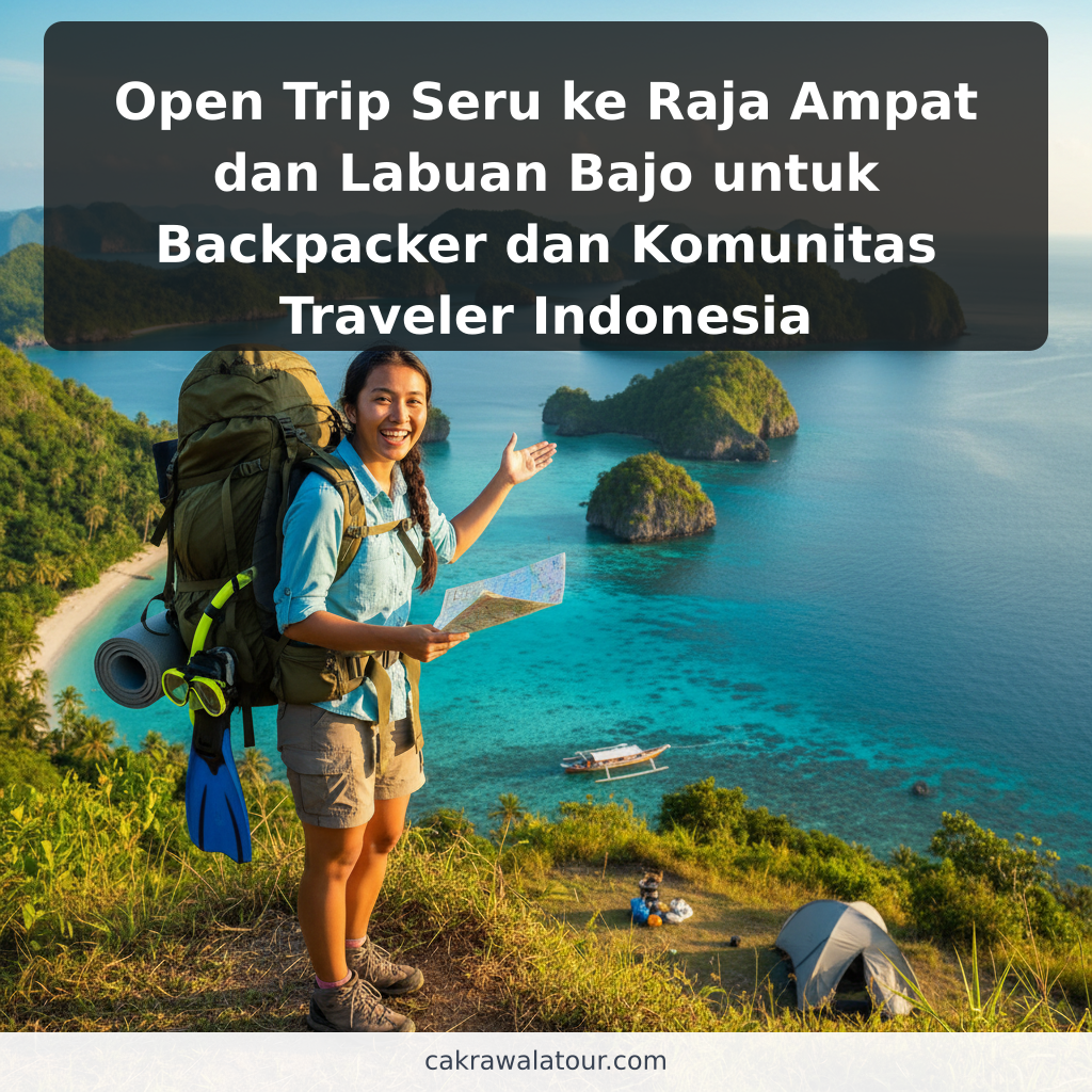 Open Trip Seru ke Raja Ampat dan Labuan Bajo untuk Backpacker dan Komunitas Traveler Indonesia