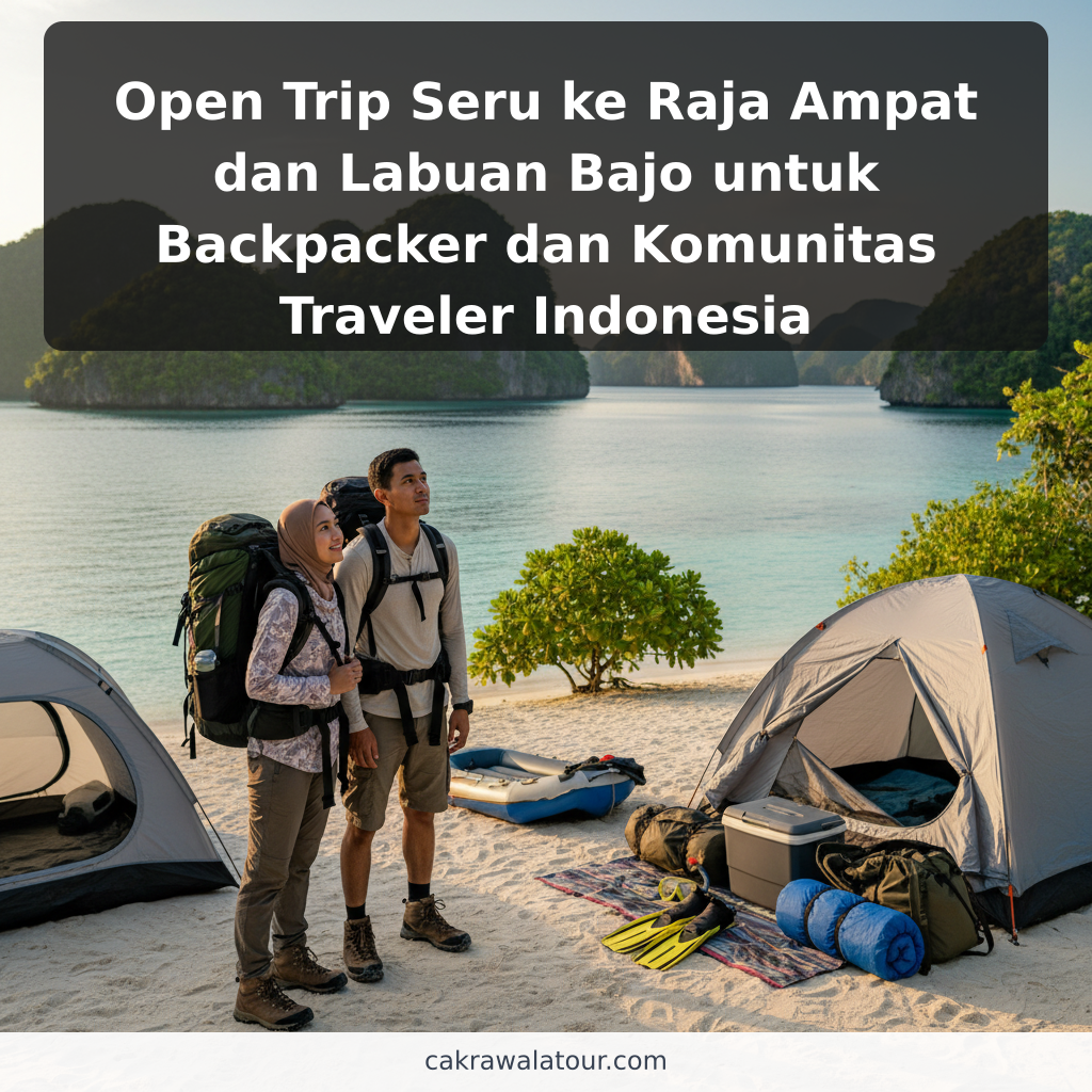 Open Trip Seru ke Raja Ampat dan Labuan Bajo untuk Backpacker dan Komunitas Traveler Indonesia - ilustrasi