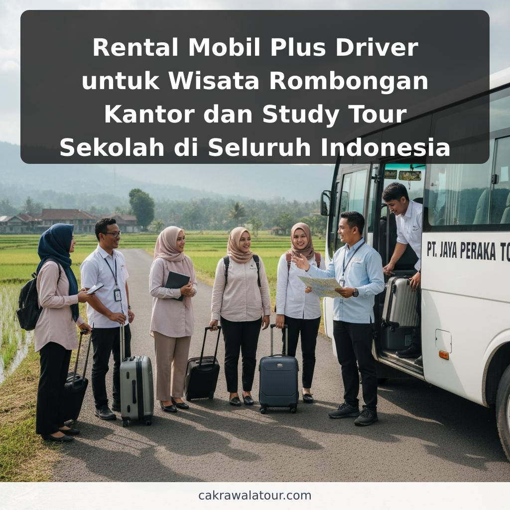 Rental Mobil Plus Driver untuk Wisata Rombongan Kantor dan Study Tour Sekolah di Seluruh Indonesia - ilustrasi