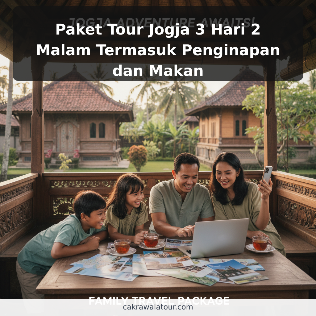 Paket Tour Jogja 3 Hari 2 Malam Termasuk Penginapan dan Makan