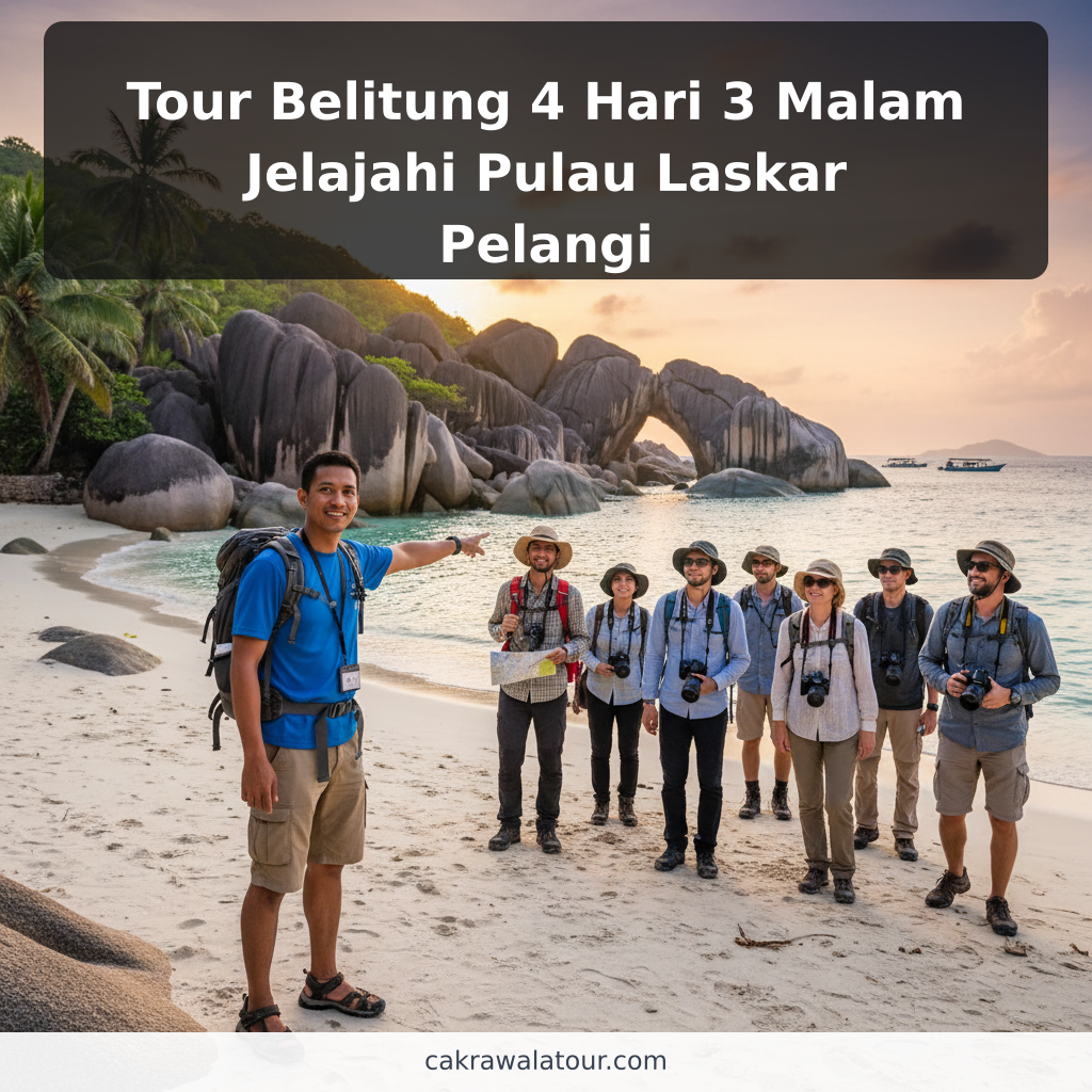 Tour Belitung 4 Hari 3 Malam Jelajahi Pulau Laskar Pelangi - ilustrasi
