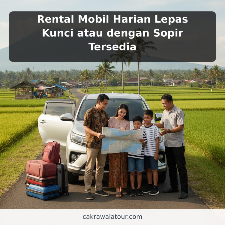 Rental Mobil Harian Lepas Kunci atau dengan Sopir Tersedia ilustrasi