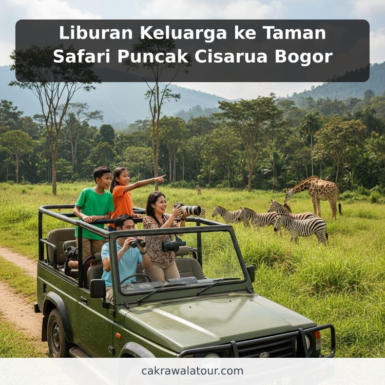 Liburan Keluarga ke Taman Safari Puncak Cisarua Bogor ilustrasi