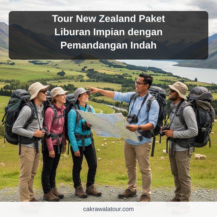 Tour New Zealand Paket Liburan Impian dengan Pemandangan Indah ilustrasi