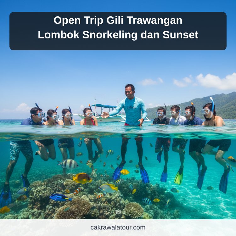Open Trip Gili Trawangan Lombok Snorkeling dan Sunset
