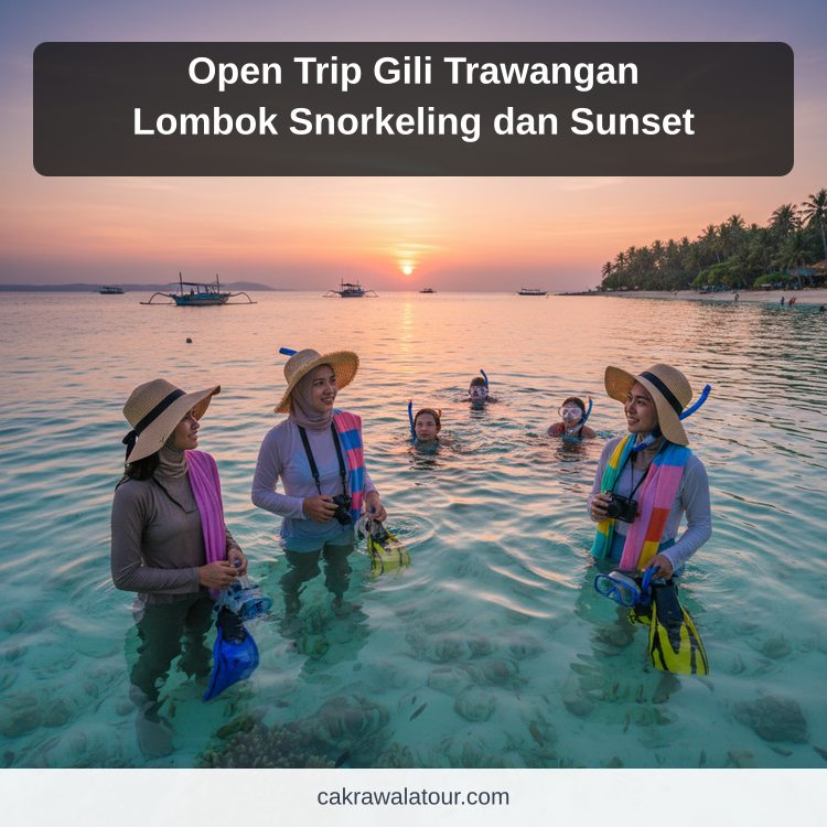 Open Trip Gili Trawangan Lombok Snorkeling dan Sunset ilustrasi