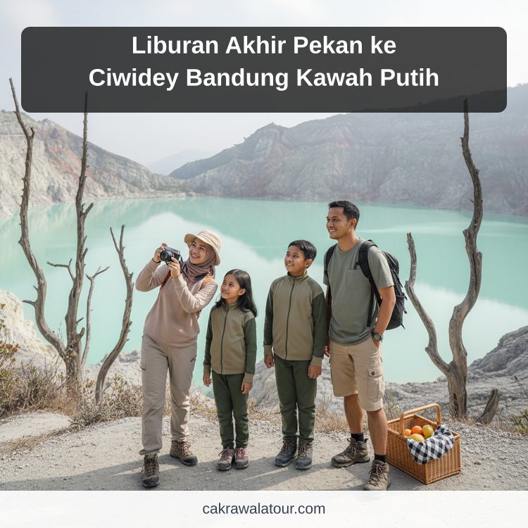 Liburan Akhir Pekan ke Ciwidey Bandung Kawah Putih ilustrasi