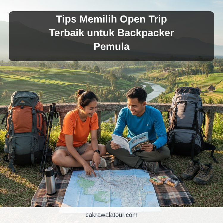 Ilustrasi paket wisata murah - Tips Memilih Open Trip Terbaik untuk Backpacker Pemula
