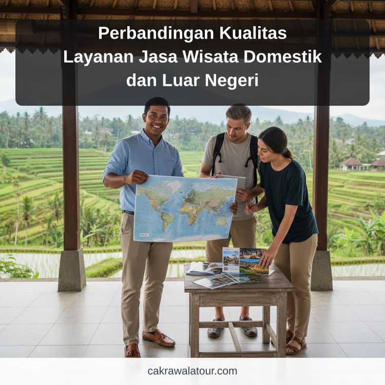 Ilustrasi paket wisata murah - Perbandingan Kualitas Layanan Jasa Wisata Domestik dan Luar Negeri