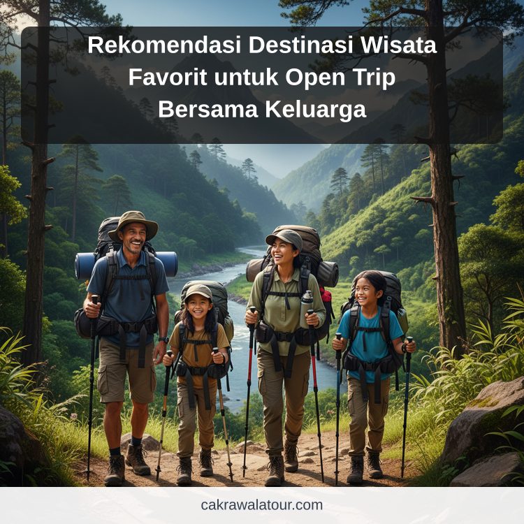 Ilustrasi paket wisata murah - Rekomendasi Destinasi Wisata Favorit untuk Open Trip Bersama Keluarga