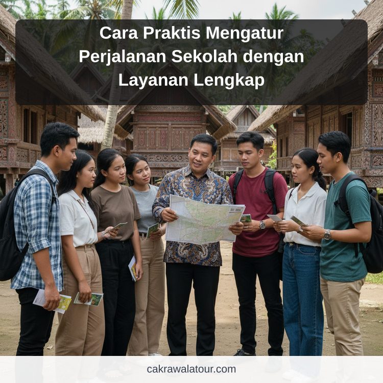 Ilustrasi paket wisata murah - Cara Praktis Mengatur Perjalanan Sekolah dengan Layanan Lengkap