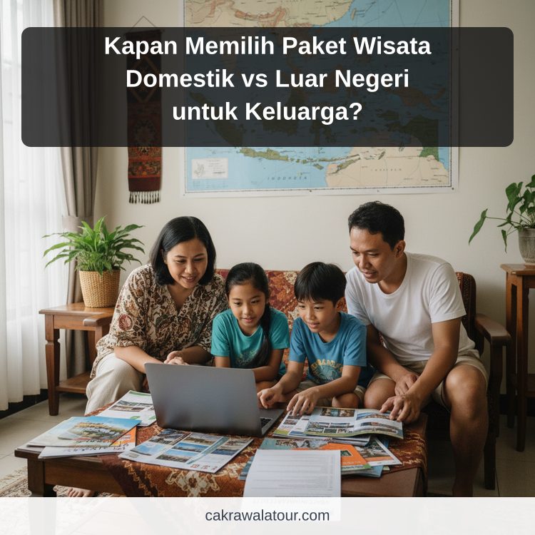 Ilustrasi paket wisata murah - Kapan Memilih Paket Wisata Domestik vs Luar Negeri untuk Keluarga?