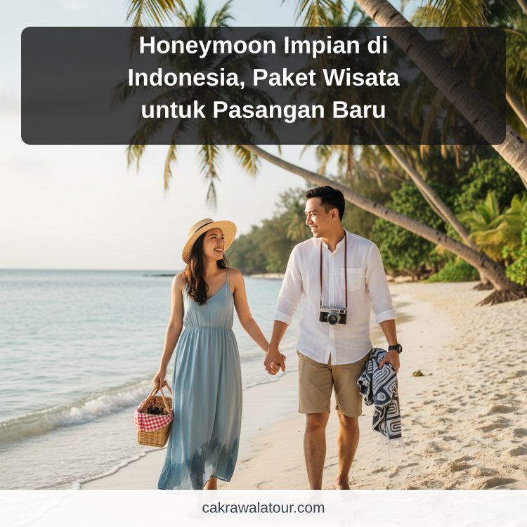 Ilustrasi paket wisata murah - Honeymoon Impian di Indonesia, Paket Wisata untuk Pasangan Baru