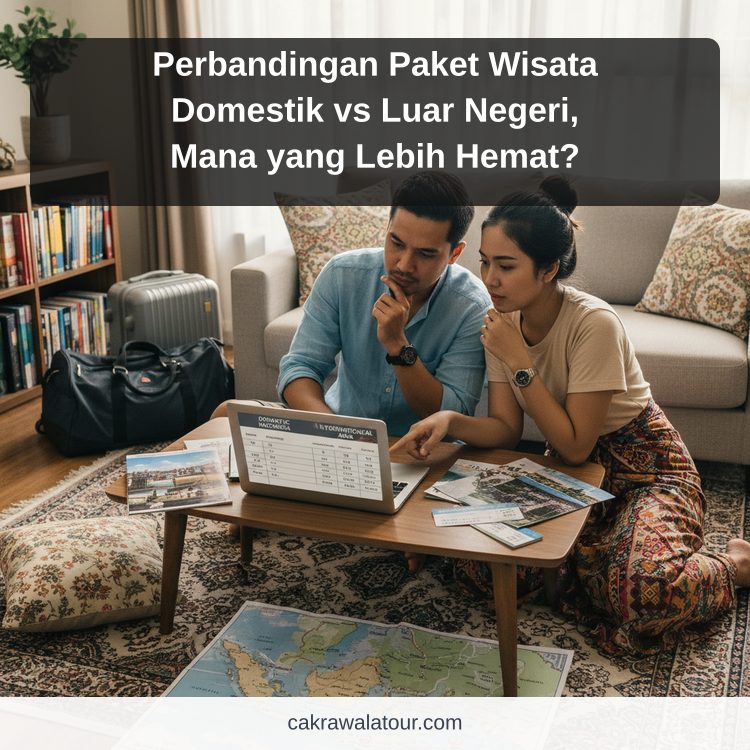 Ilustrasi paket wisata murah - Perbandingan Paket Wisata Domestik vs Luar Negeri, Mana yang Lebih Hemat?