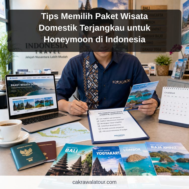 Ilustrasi paket wisata murah - Tips Memilih Paket Wisata Domestik Terjangkau untuk Honeymoon di Indonesia