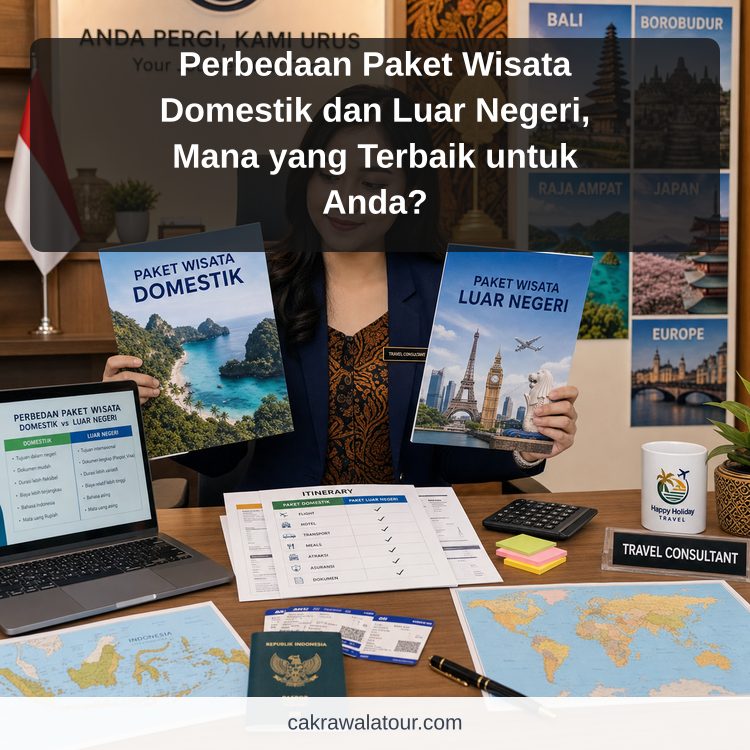 Ilustrasi paket wisata murah - Perbedaan Paket Wisata Domestik dan Luar Negeri, Mana yang Terbaik untuk Anda?