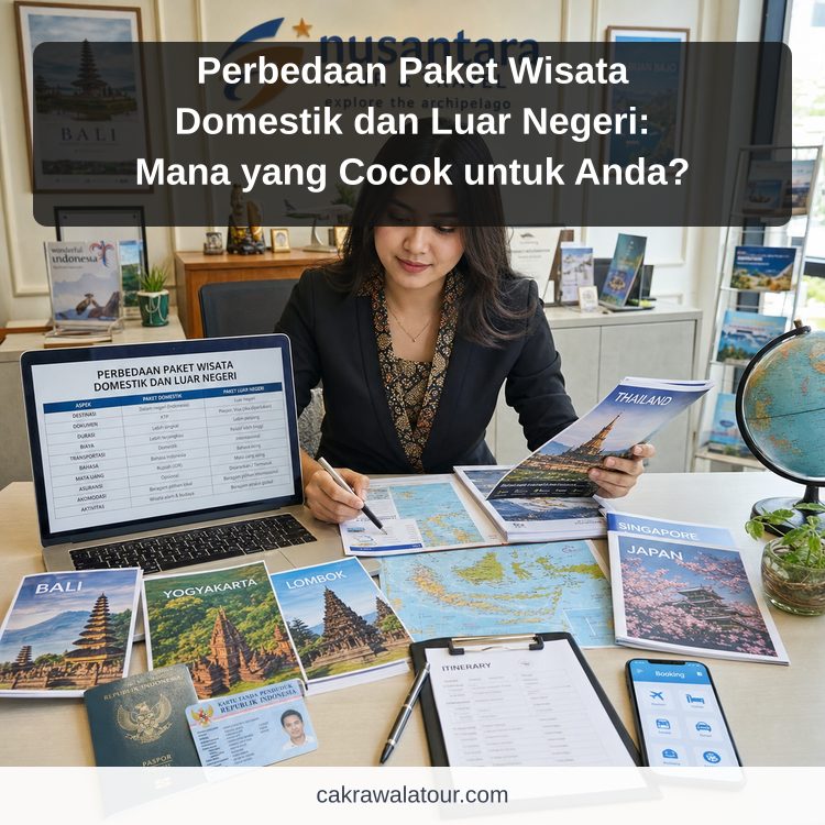 Ilustrasi paket wisata murah - Perbedaan Paket Wisata Domestik dan Luar Negeri: Mana yang Cocok untuk Anda?