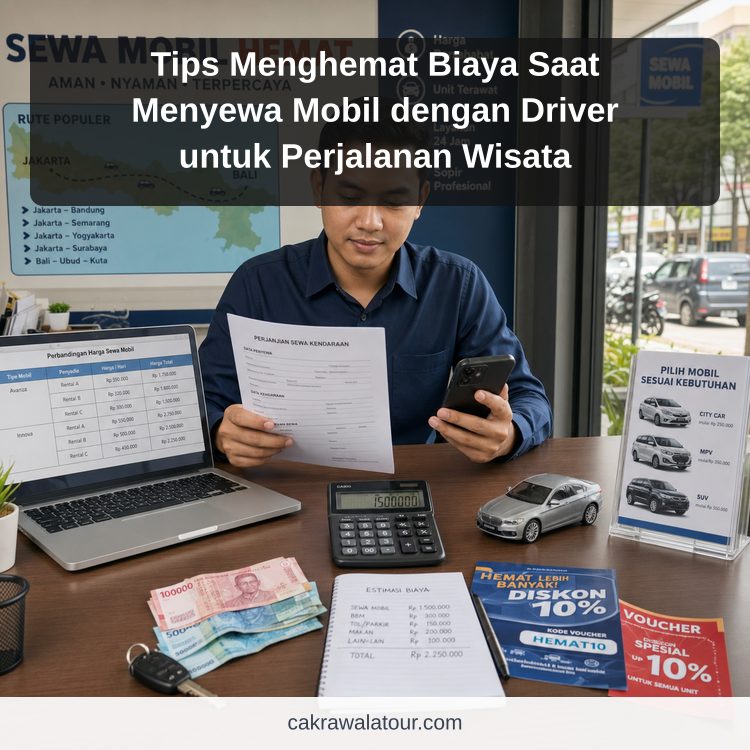 Ilustrasi paket wisata murah - Tips Menghemat Biaya Saat Menyewa Mobil dengan Driver untuk Perjalanan Wisata