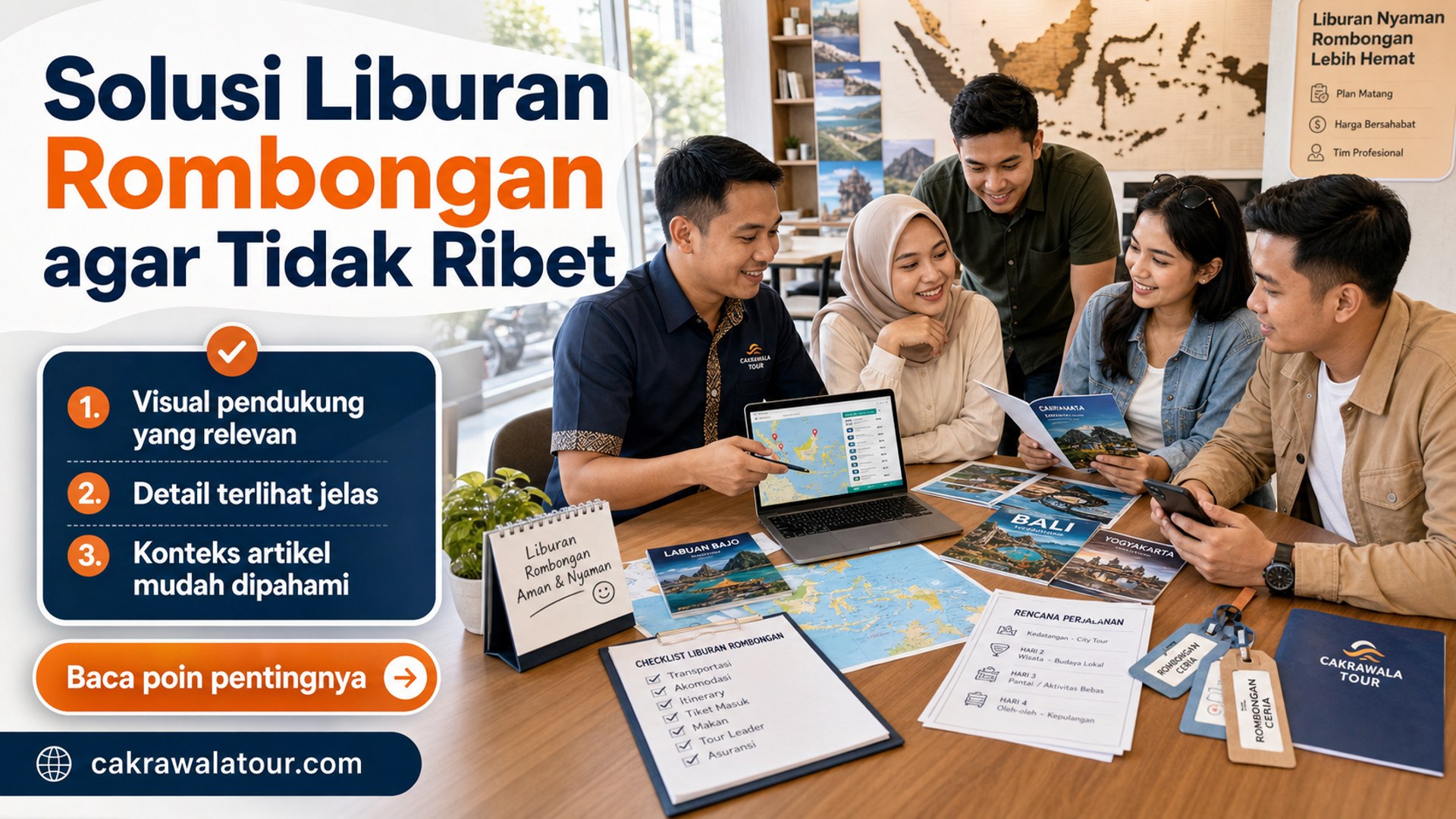 Ilustrasi paket wisata murah - Solusi Liburan Rombongan agar Tidak Ribet