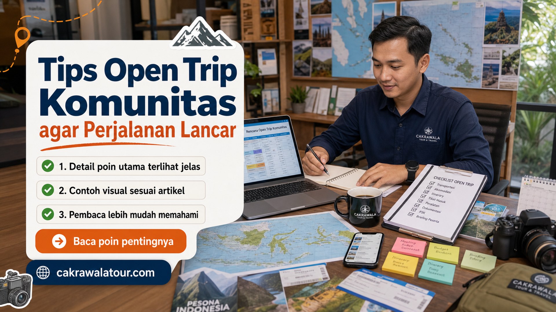 Ilustrasi paket wisata murah - Tips Open Trip Komunitas agar Perjalanan Lancar