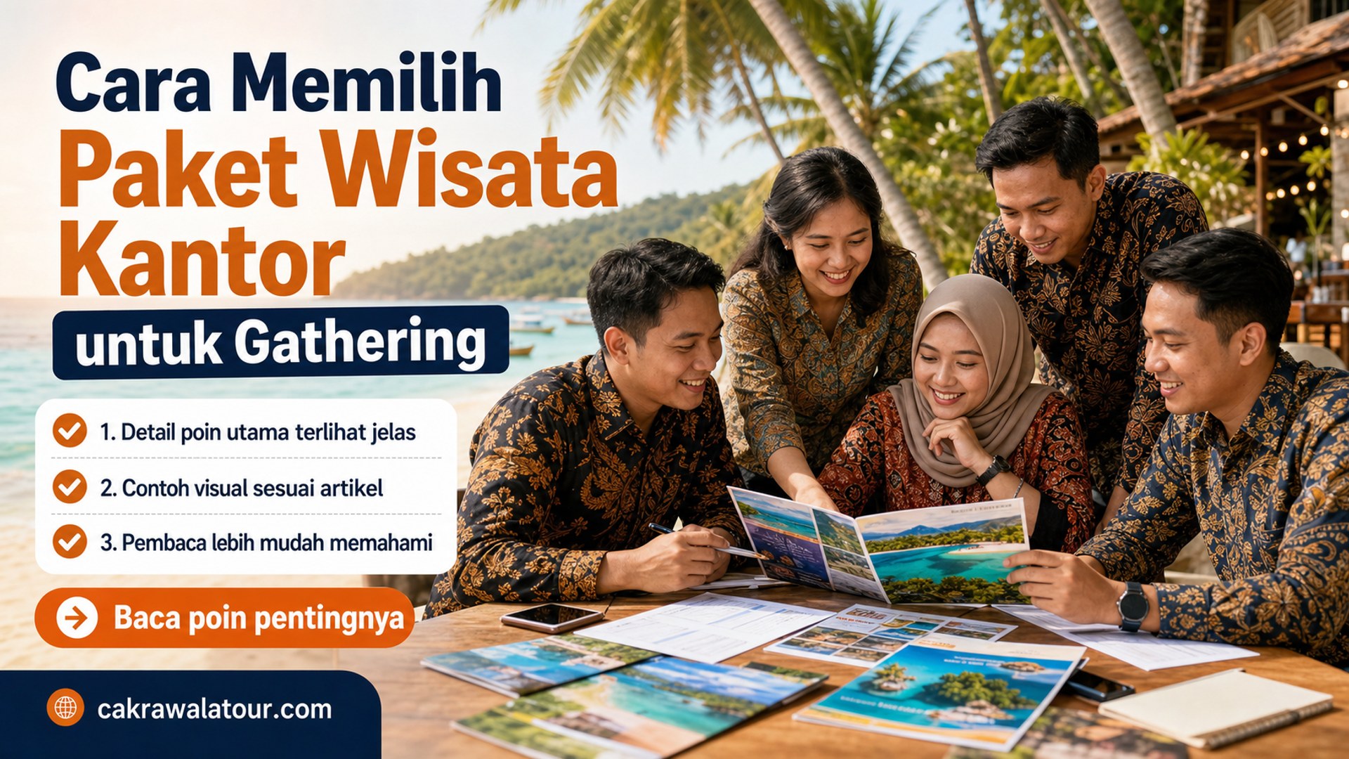 Ilustrasi paket wisata murah - Cara Memilih Paket Wisata Kantor untuk Gathering
