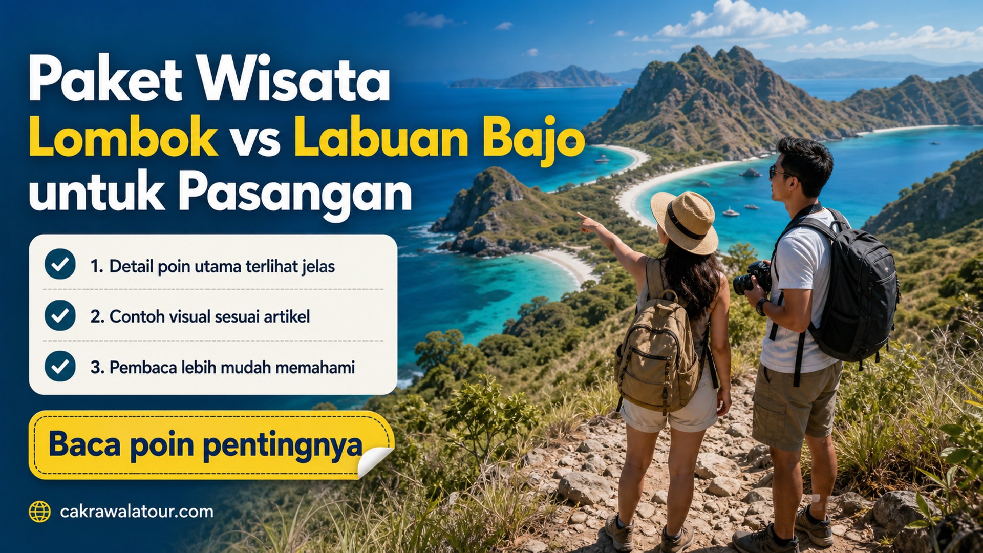 Ilustrasi paket wisata murah - Paket Wisata Lombok vs Labuan Bajo untuk Pasangan