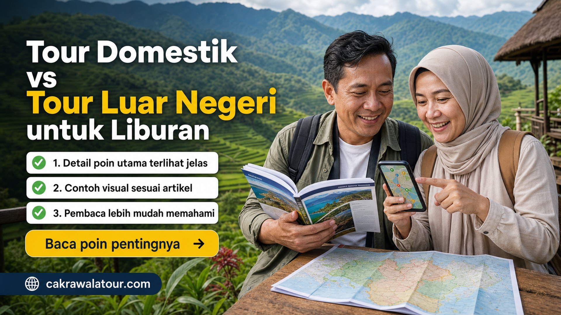 Ilustrasi paket wisata murah - Tour Domestik vs Tour Luar Negeri untuk Liburan