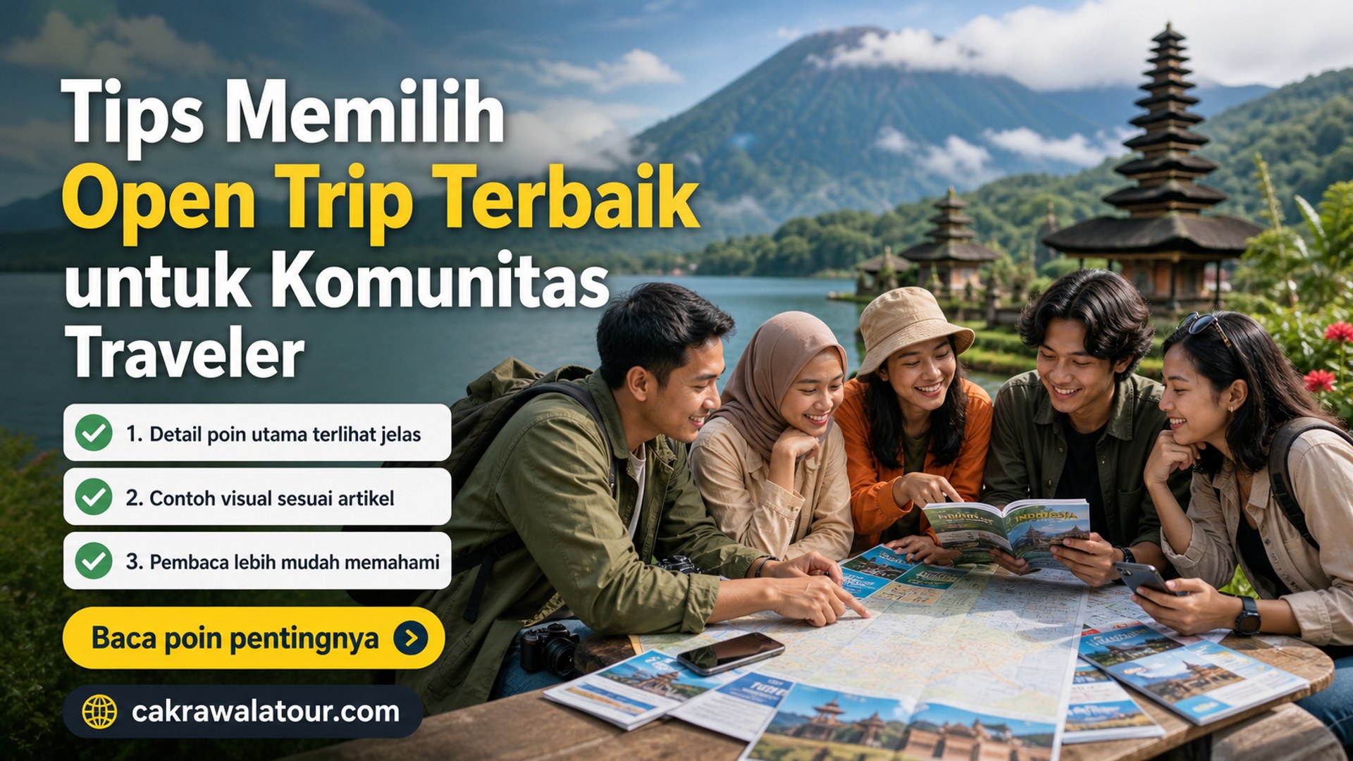 Ilustrasi paket wisata murah - Tips Memilih Open Trip Terbaik untuk Komunitas Traveler