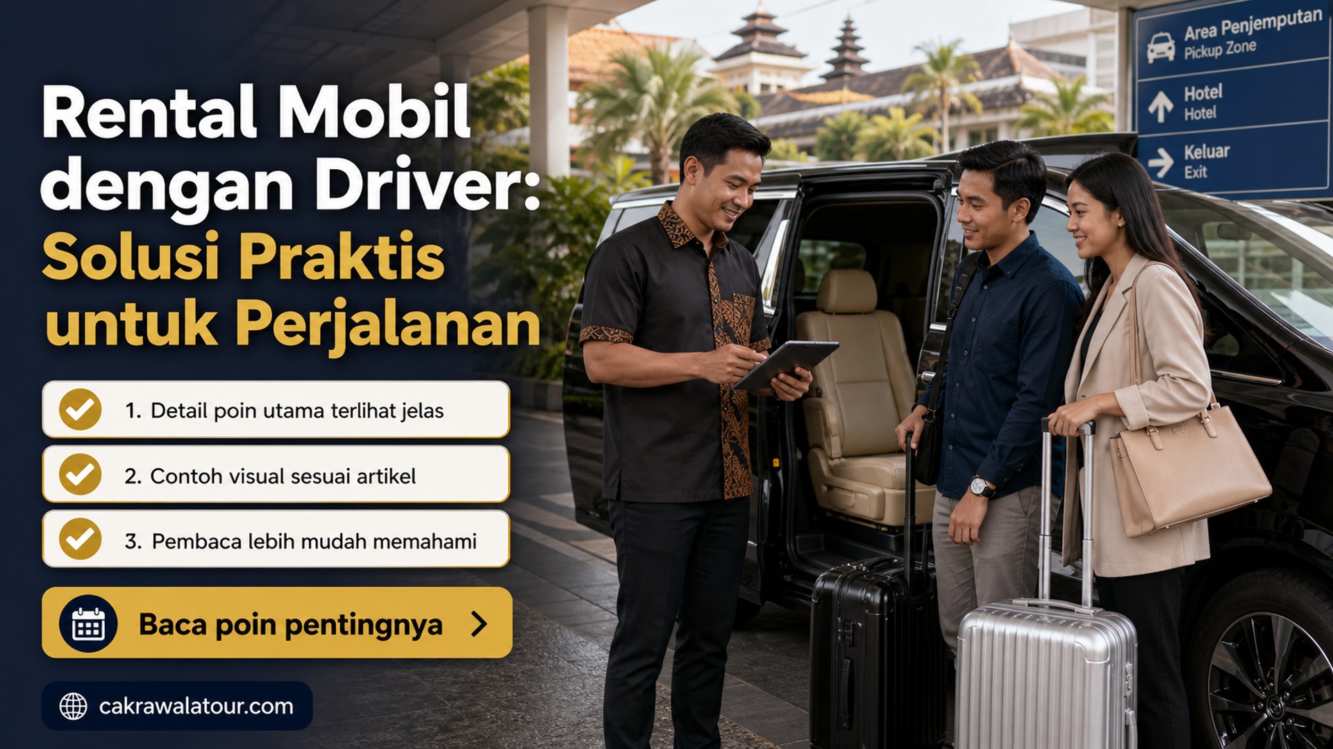 Ilustrasi paket wisata murah - Rental Mobil dengan Driver: Solusi Praktis untuk Perjalanan