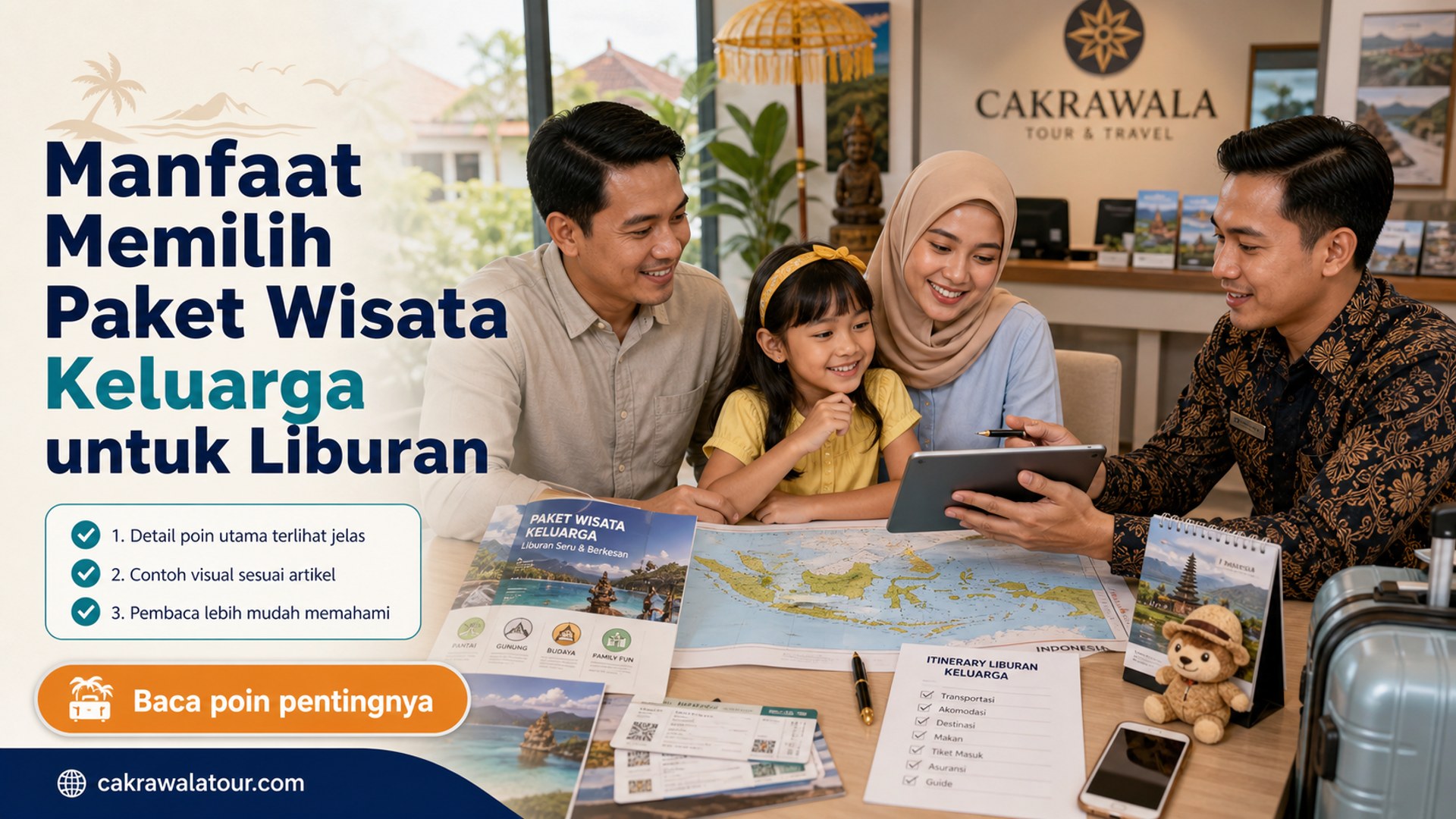 Ilustrasi paket wisata murah - Manfaat Memilih Paket Wisata Keluarga untuk Liburan
