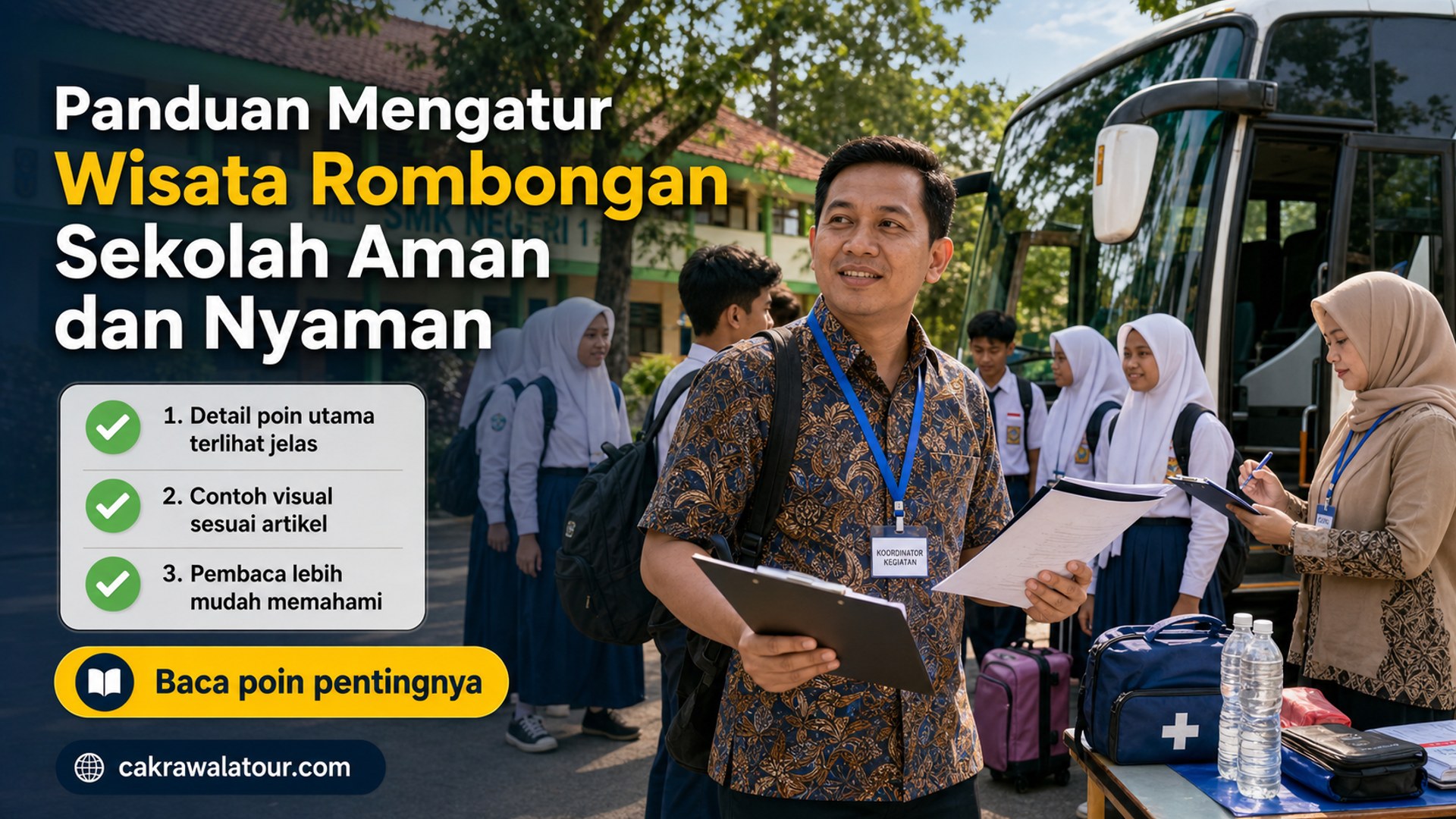 Ilustrasi paket wisata murah - Panduan Mengatur Wisata Rombongan Sekolah Aman dan Nyaman