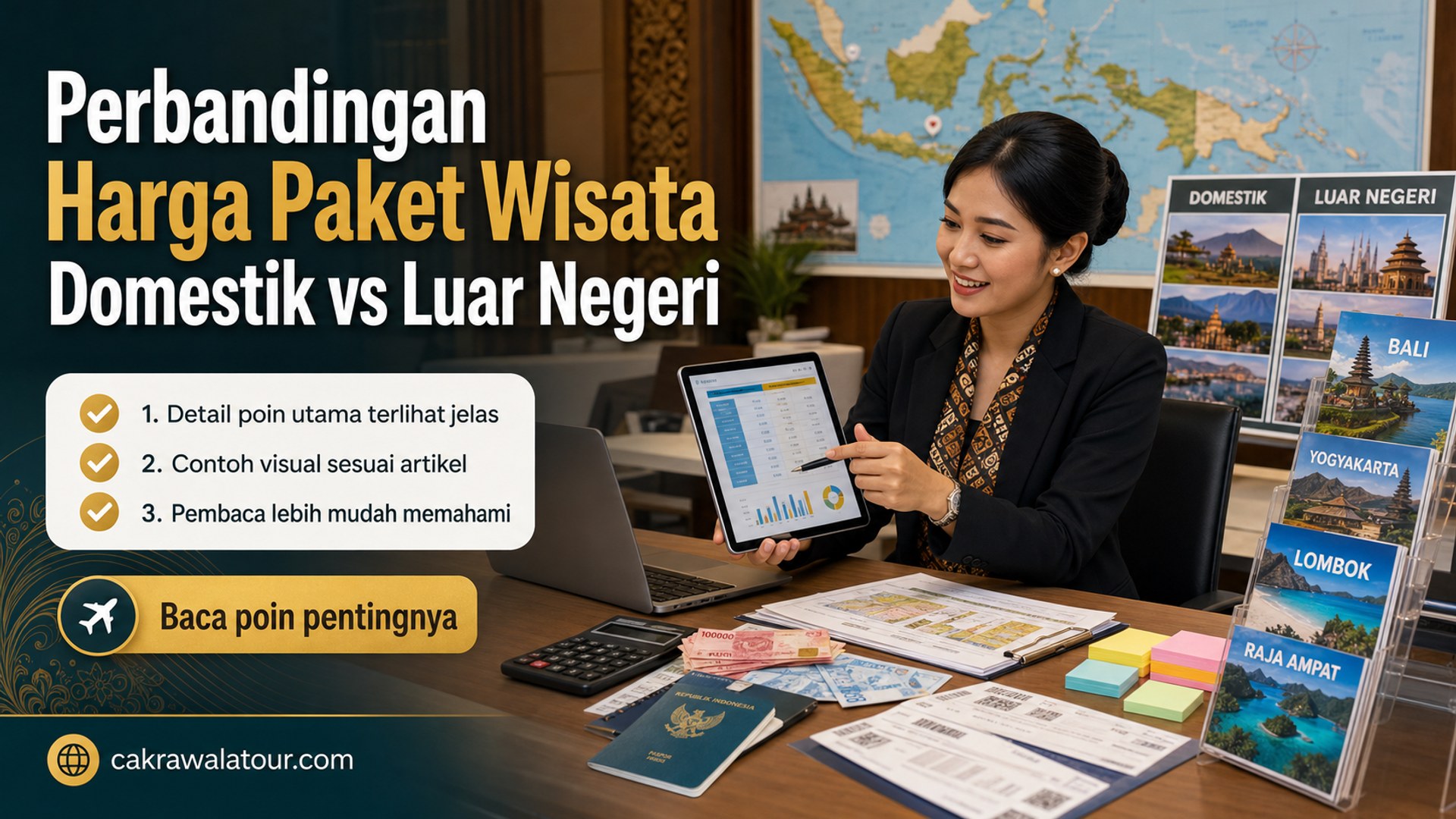 Ilustrasi paket wisata murah - Perbandingan Harga Paket Wisata Domestik vs Luar Negeri