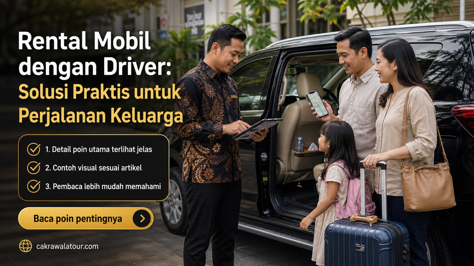 Ilustrasi paket wisata murah - Rental Mobil dengan Driver: Solusi Praktis untuk Perjalanan Keluarga