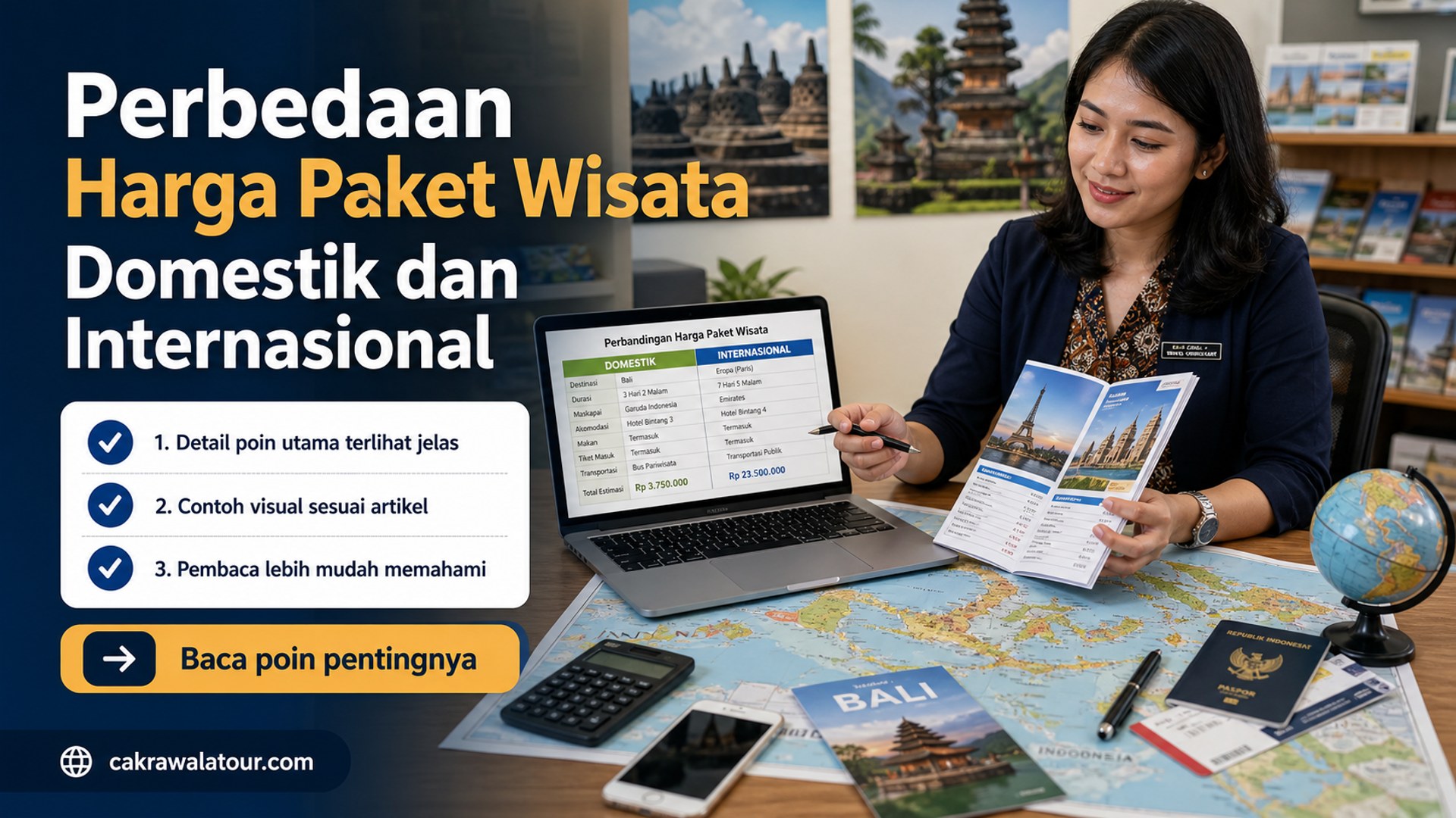 Ilustrasi paket wisata murah - Perbedaan Harga Paket Wisata Domestik dan Internasional