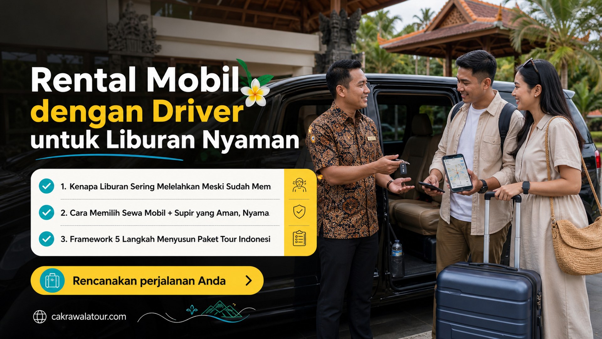 paket wisata murah - Rental Mobil dengan Driver untuk Liburan Nyaman