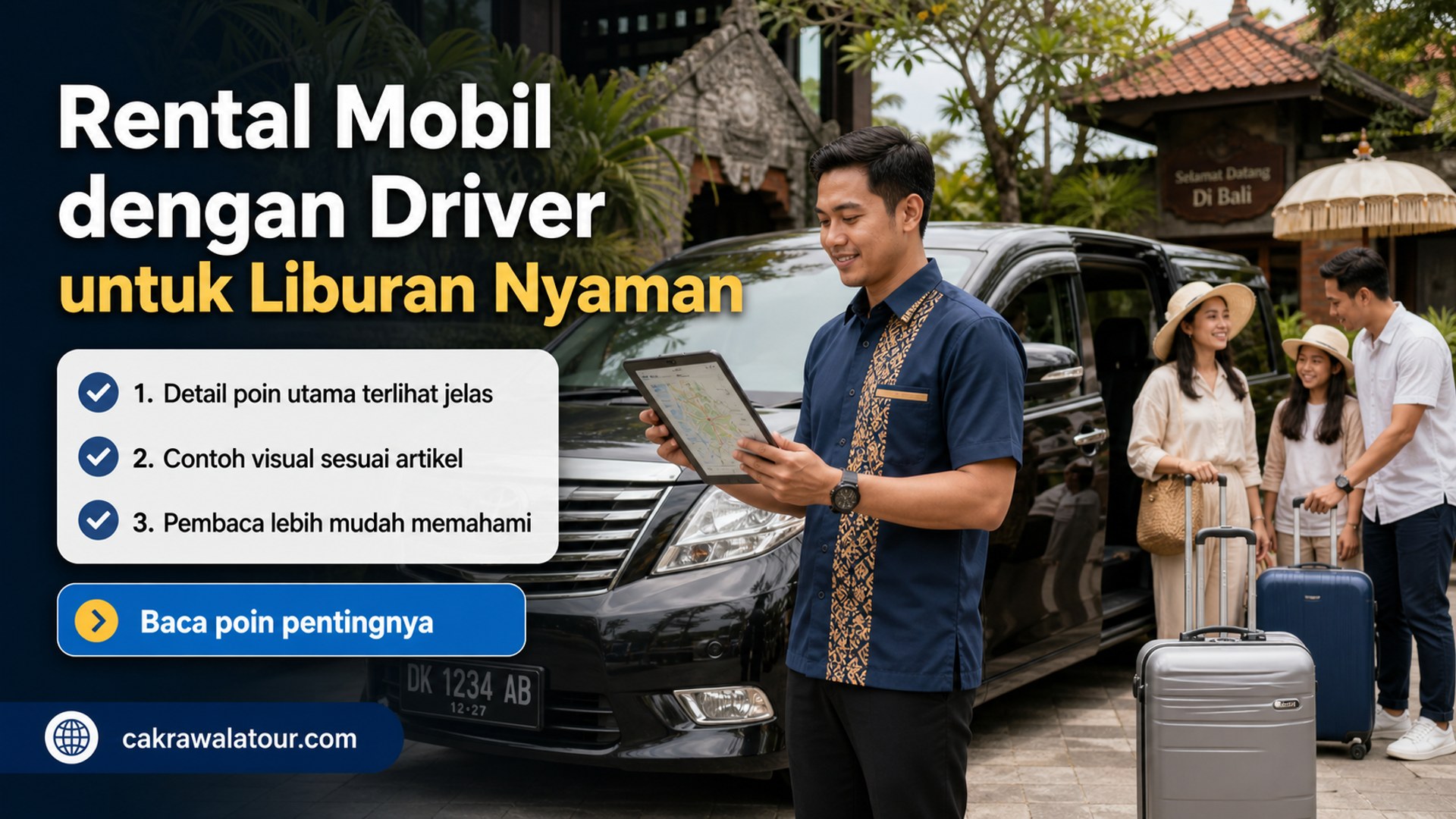 Ilustrasi paket wisata murah - Rental Mobil dengan Driver untuk Liburan Nyaman