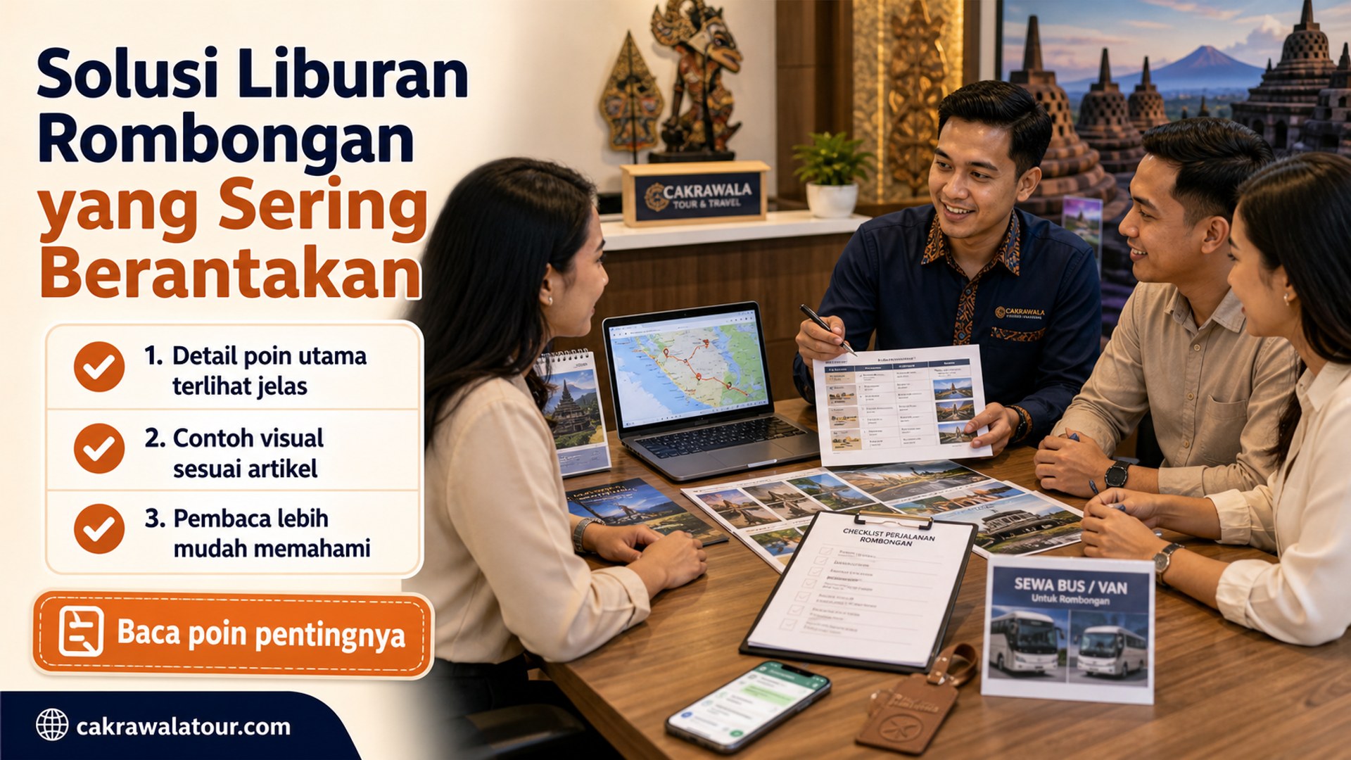 Ilustrasi paket wisata murah - Solusi Liburan Rombongan yang Sering Berantakan