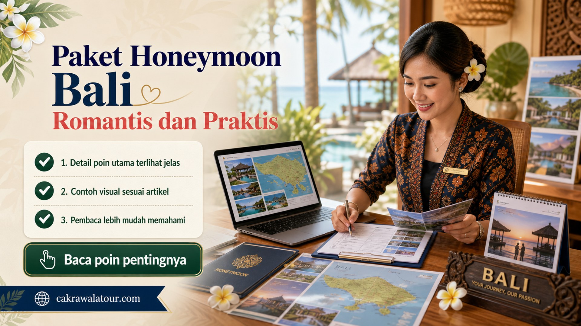 Ilustrasi paket wisata murah - Paket Honeymoon Bali Romantis dan Praktis