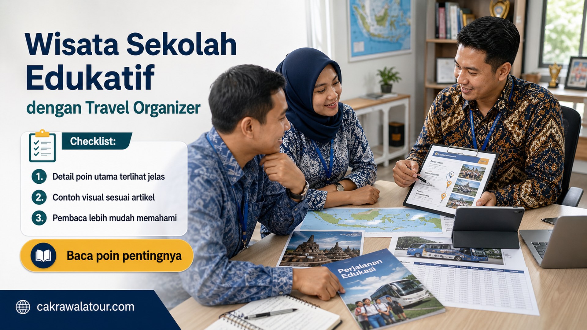 Ilustrasi paket wisata murah - Wisata Sekolah Edukatif dengan Travel Organizer
