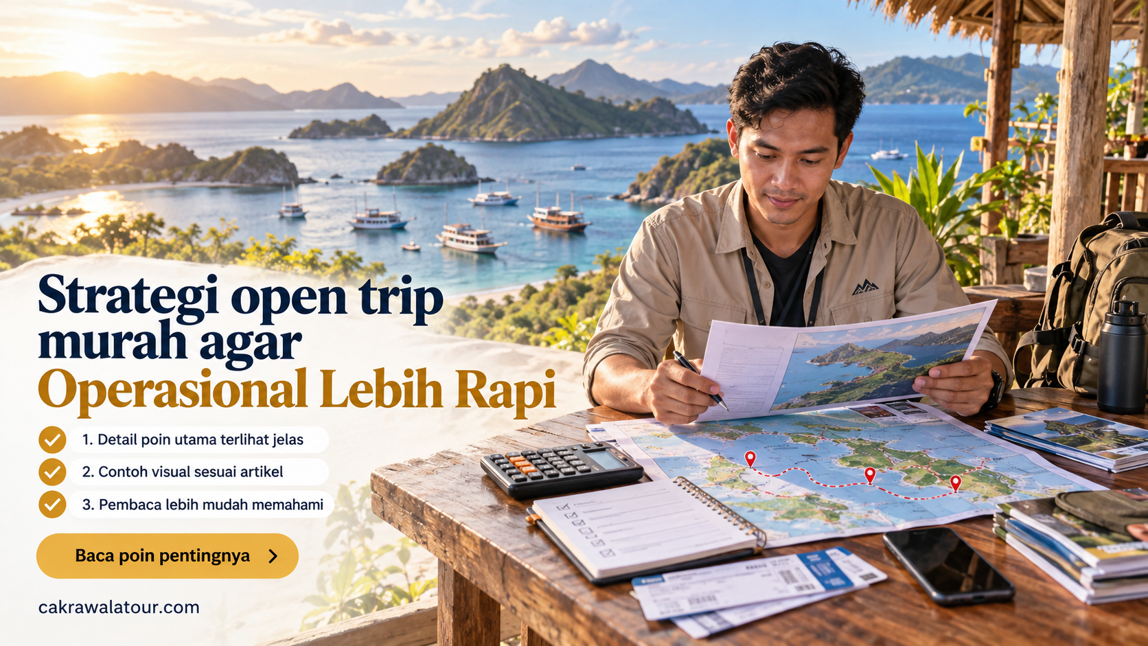 Ilustrasi paket wisata murah - Strategi open trip murah agar Operasional Lebih Rapi