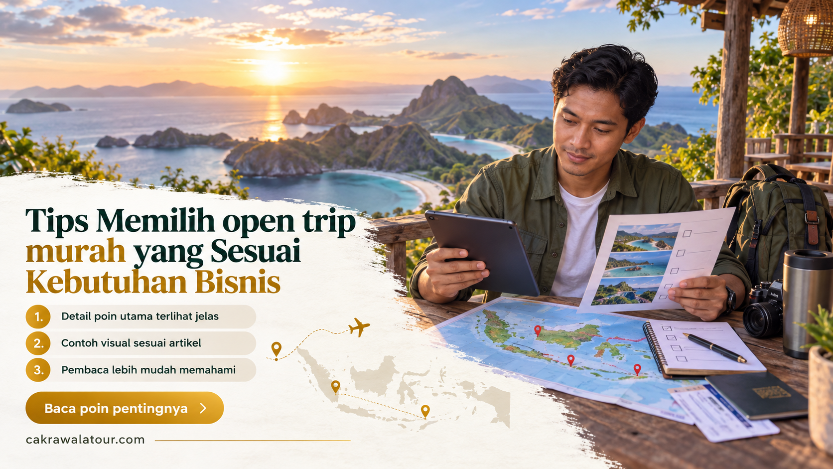 Ilustrasi paket wisata murah - Tips Memilih open trip murah yang Sesuai Kebutuhan Bisnis