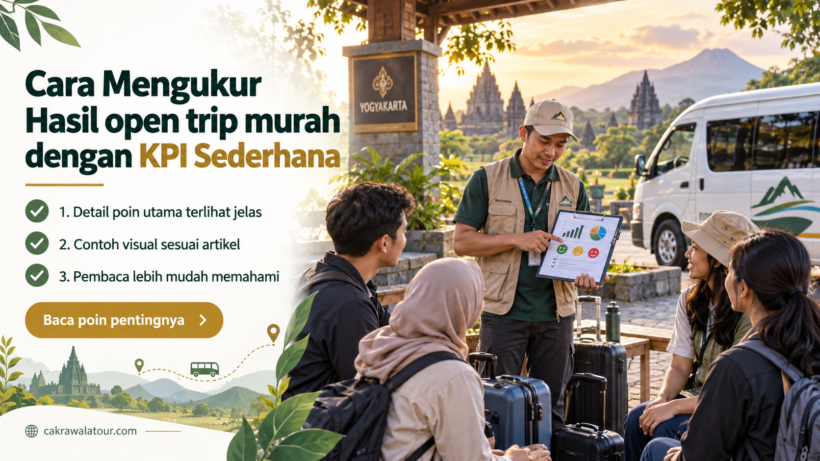 Ilustrasi paket wisata murah - Cara Mengukur Hasil open trip murah dengan KPI Sederhana